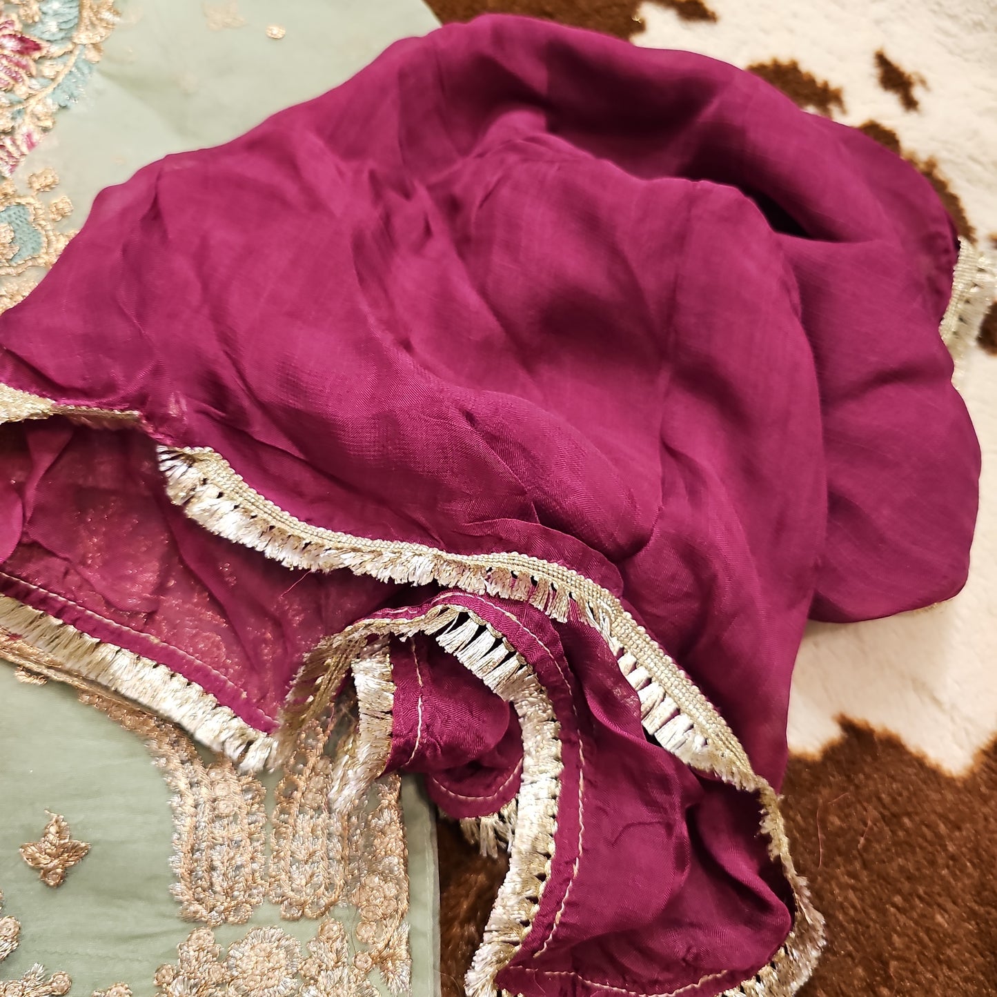 Kids organza gharara
