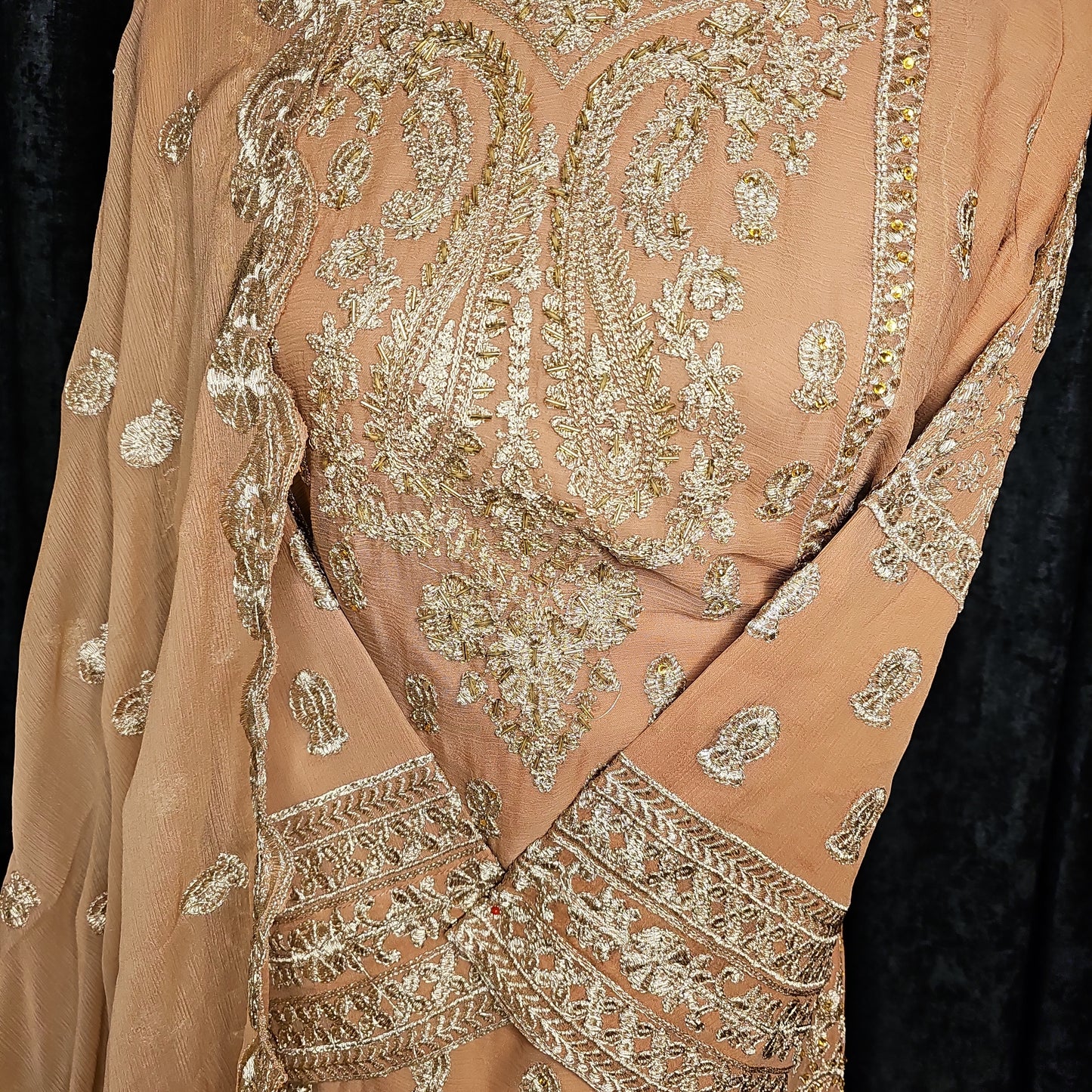 Chiffon Gharara 3pcs