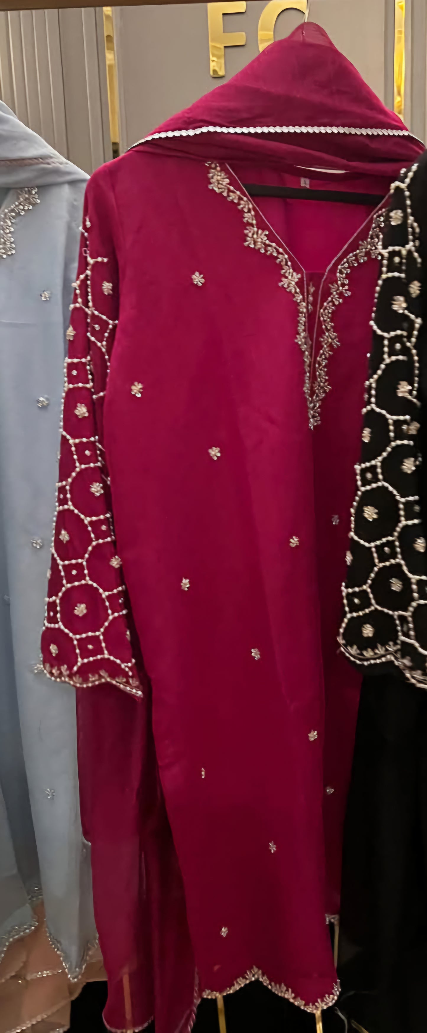 Khaddi net 3pcs