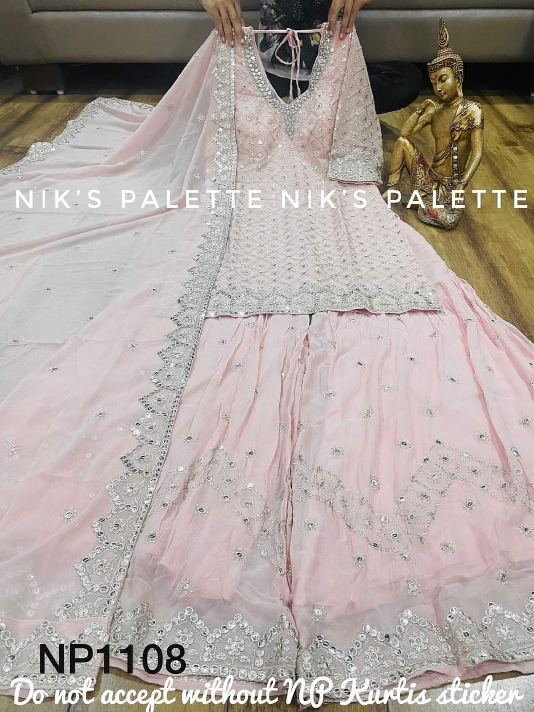 Georgette sharara 3pcs