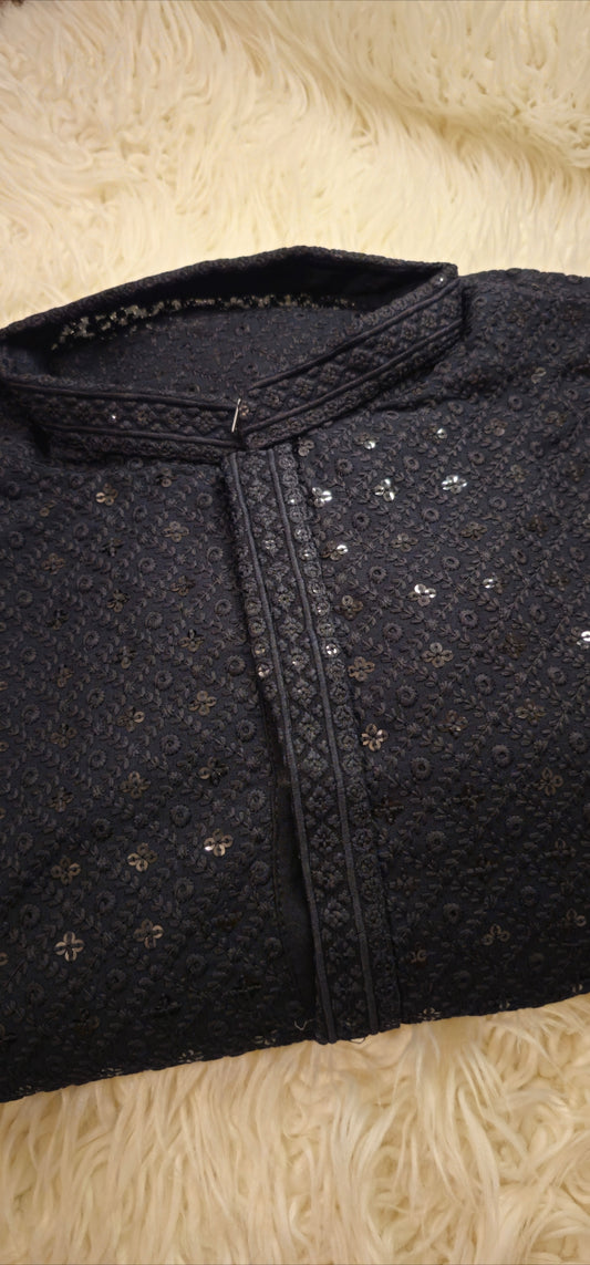 Mens Chikankari Kurta Size 44