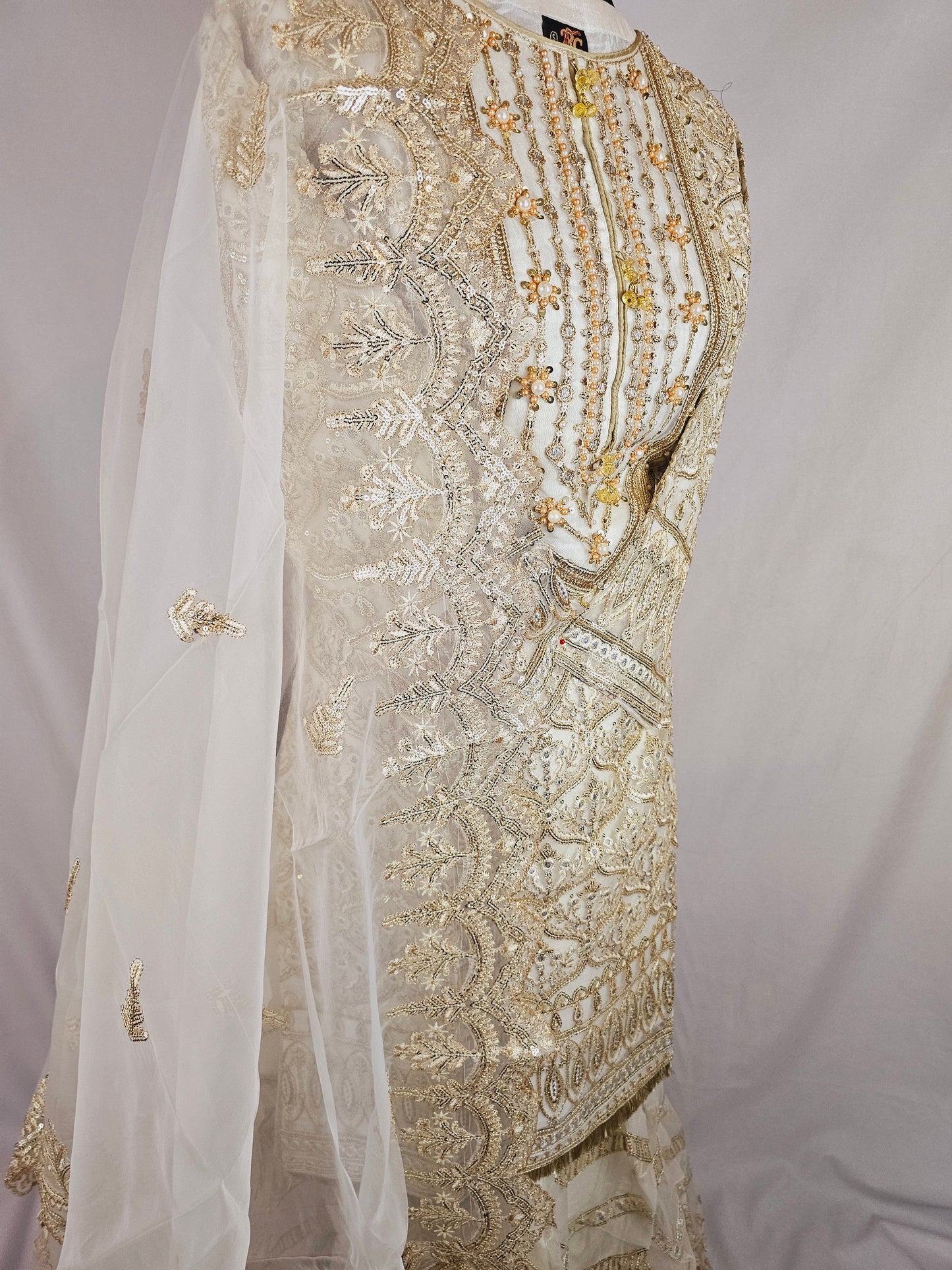 Organza Gharara 3pcs