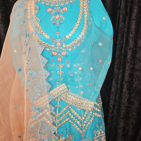 Organza gharara