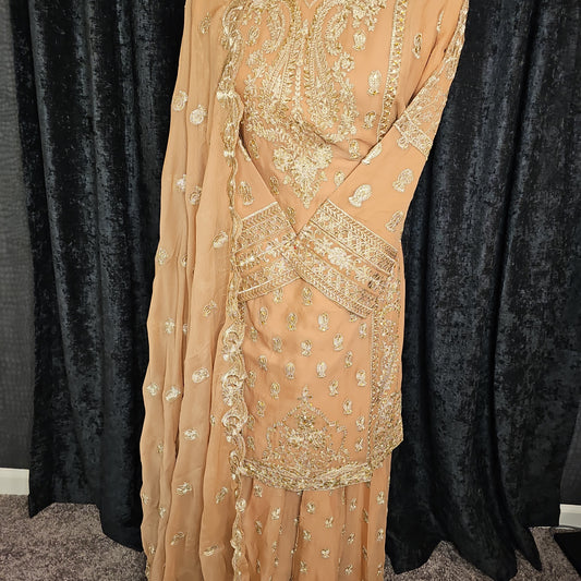 Chiffon Gharara 3pcs