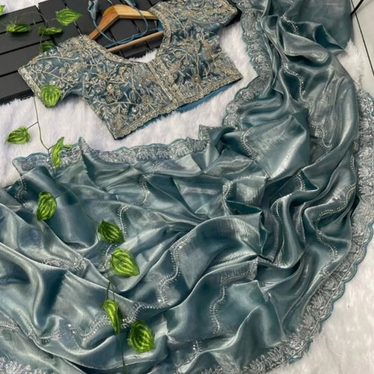 Jimmy Choo Saree with Ready Blouse