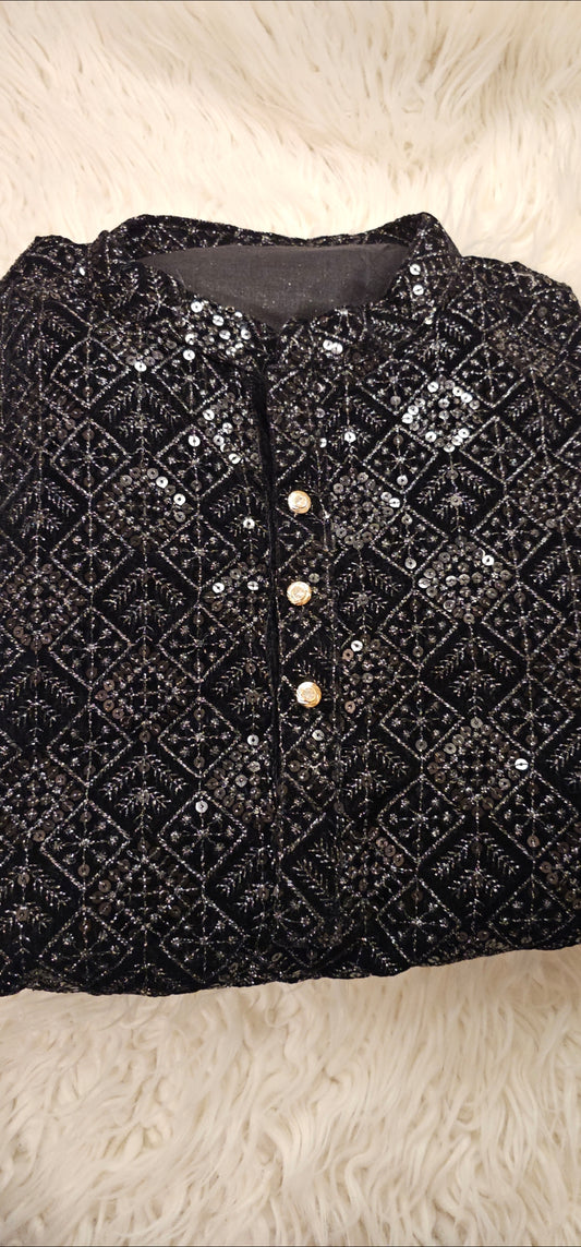 Mens Velvet Kurta Size 40