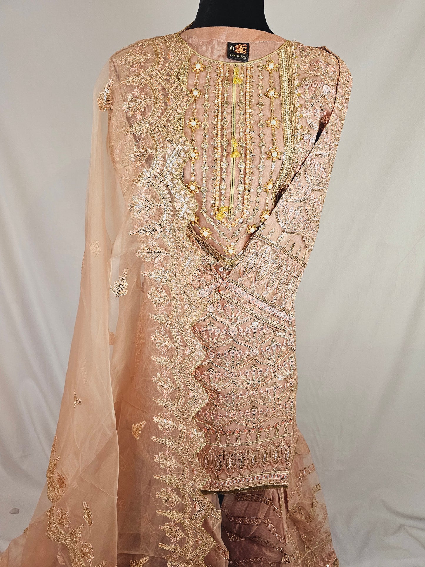 Organza Gharara 3pcs